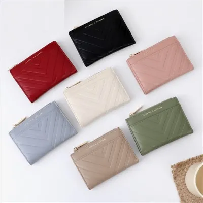 カスタム超薄型格安名刺入れ財布女性二つ折り