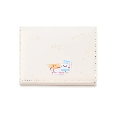 かわいいレディース Rfid ウォレット折り重ねスナップボタン三つ折りカード ホルダー